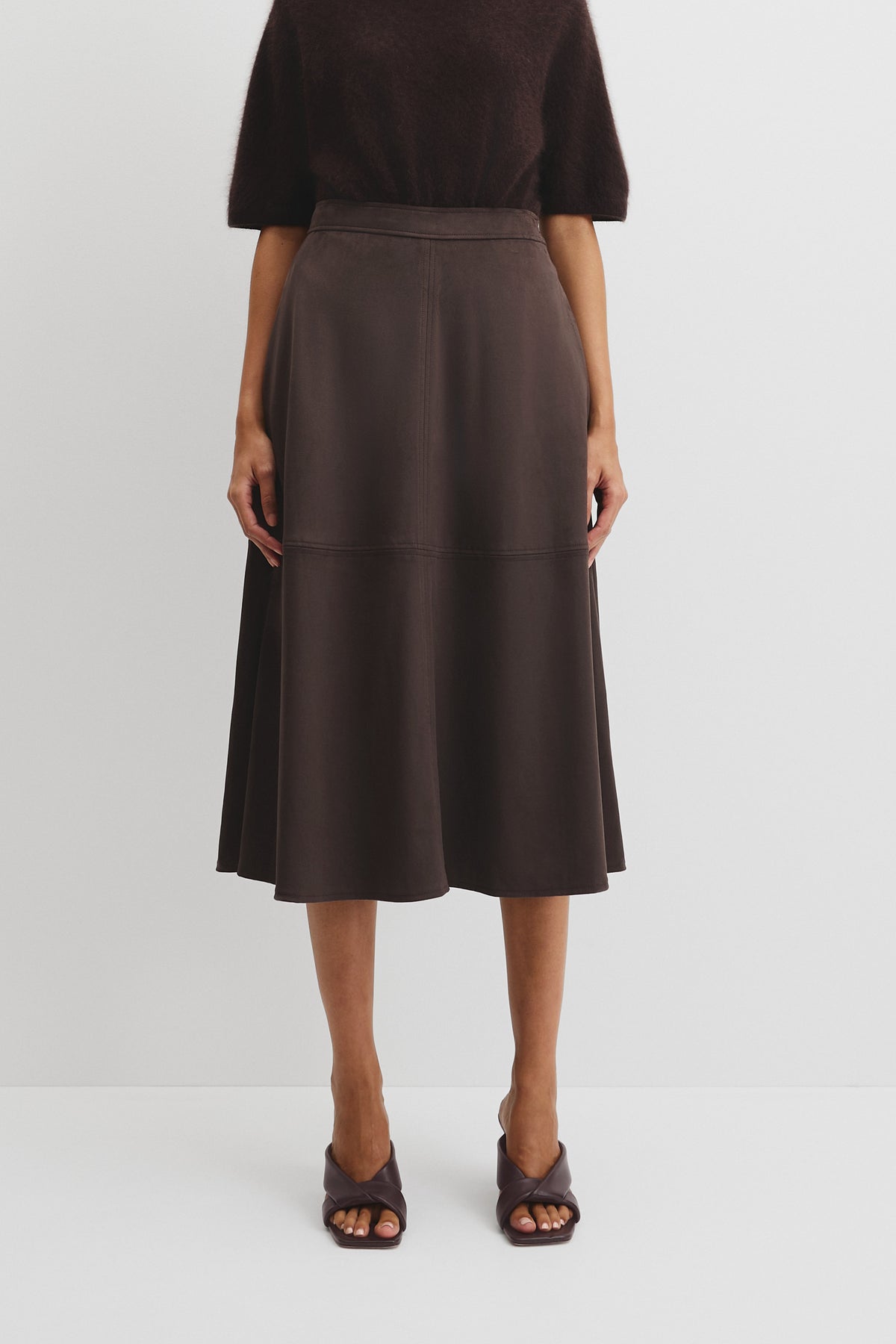 Faux Suede Skirt