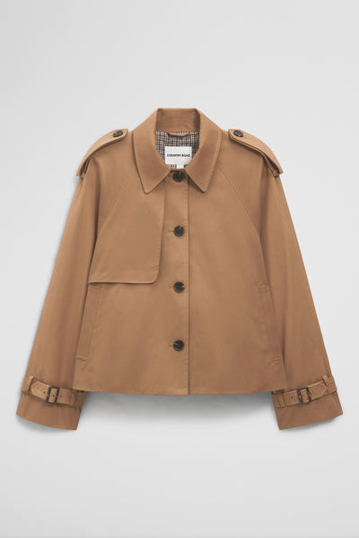 Crop Swing Trench Jacket