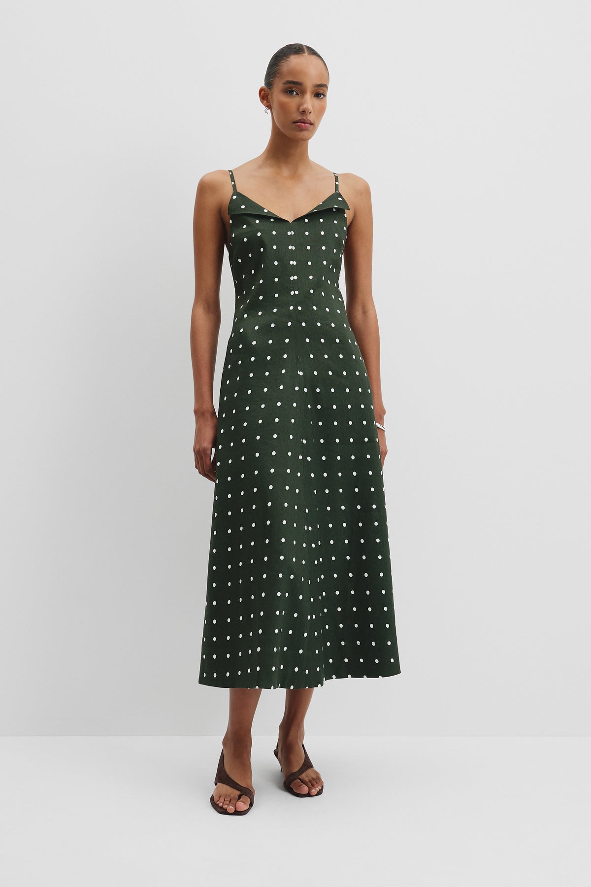 Print Stretch Slip Dress