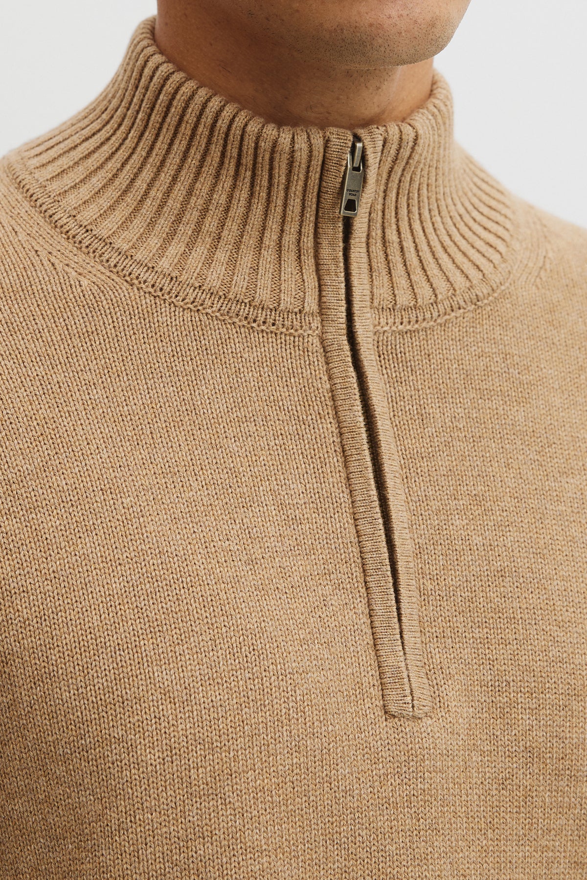 Australian Good Earth Cotton Half Zip Knit