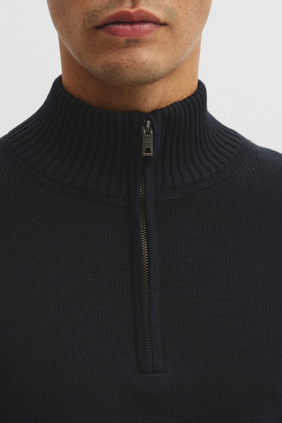 Australian Good Earth Cotton Half Zip Knit