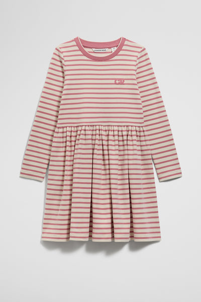 Long Sleeve Gathered Rib Dress