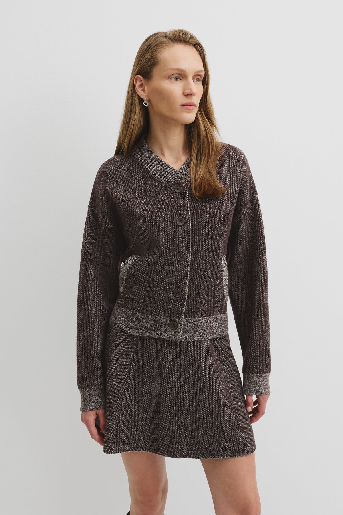 Herringbone Knit Jacket