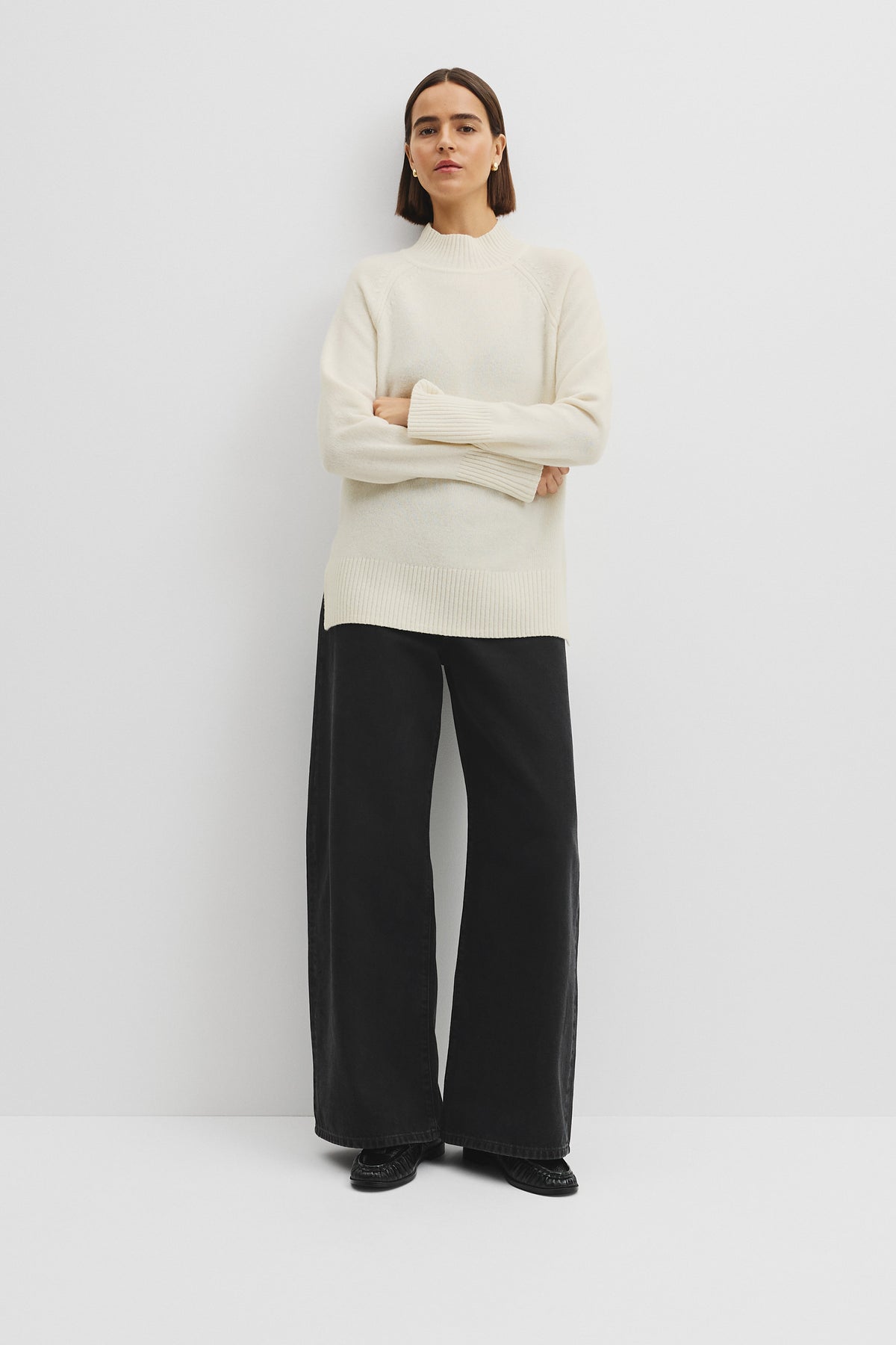 Merino Funnel Neck Knit