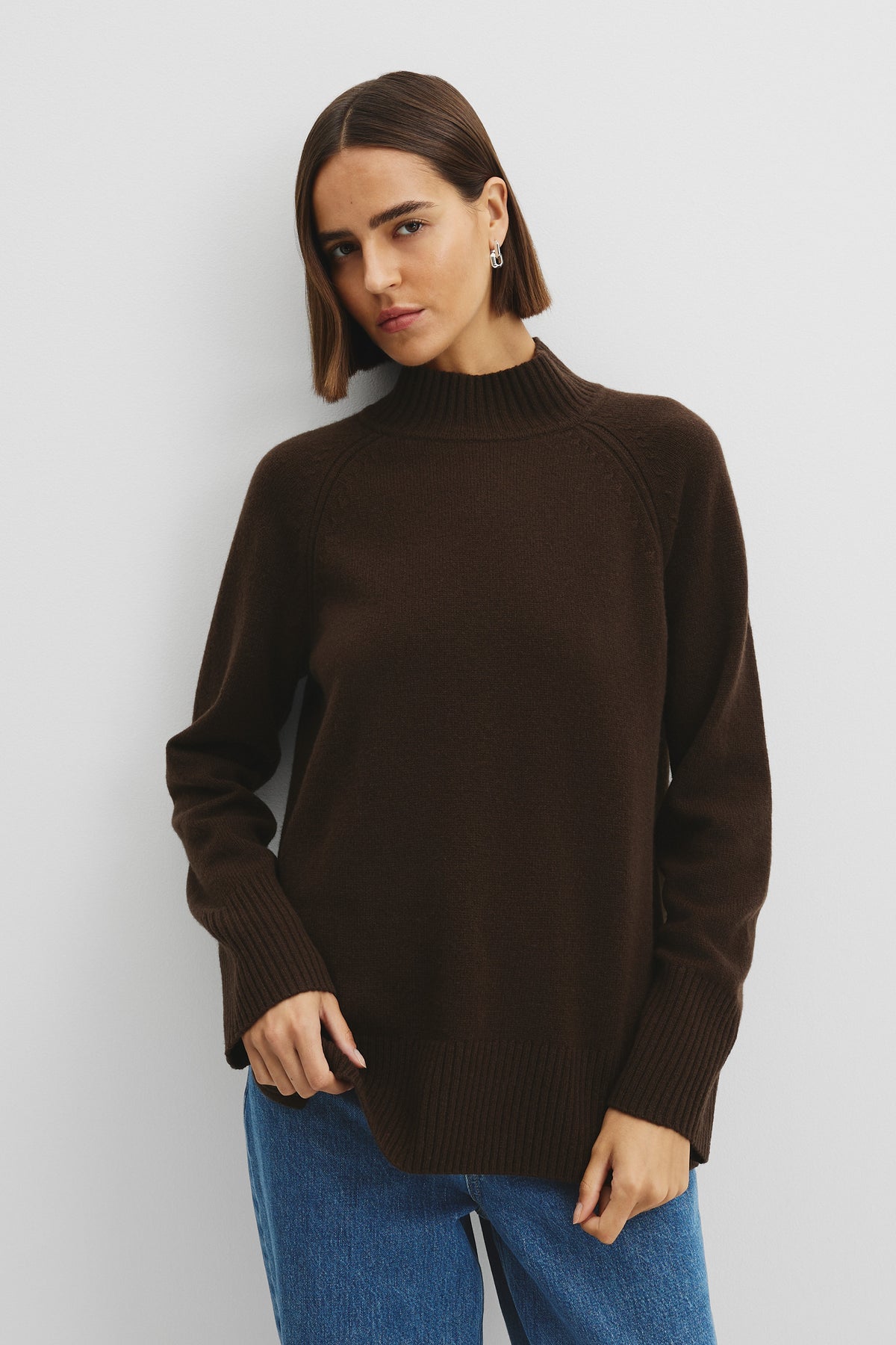 Merino Funnel Neck Knit