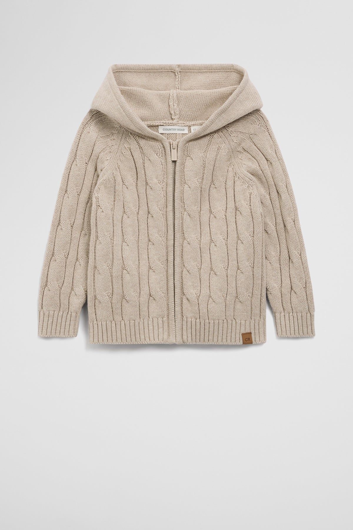 Hooded Zip Through Cardigan