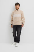 Teen Sherpa Half Zip Sweat