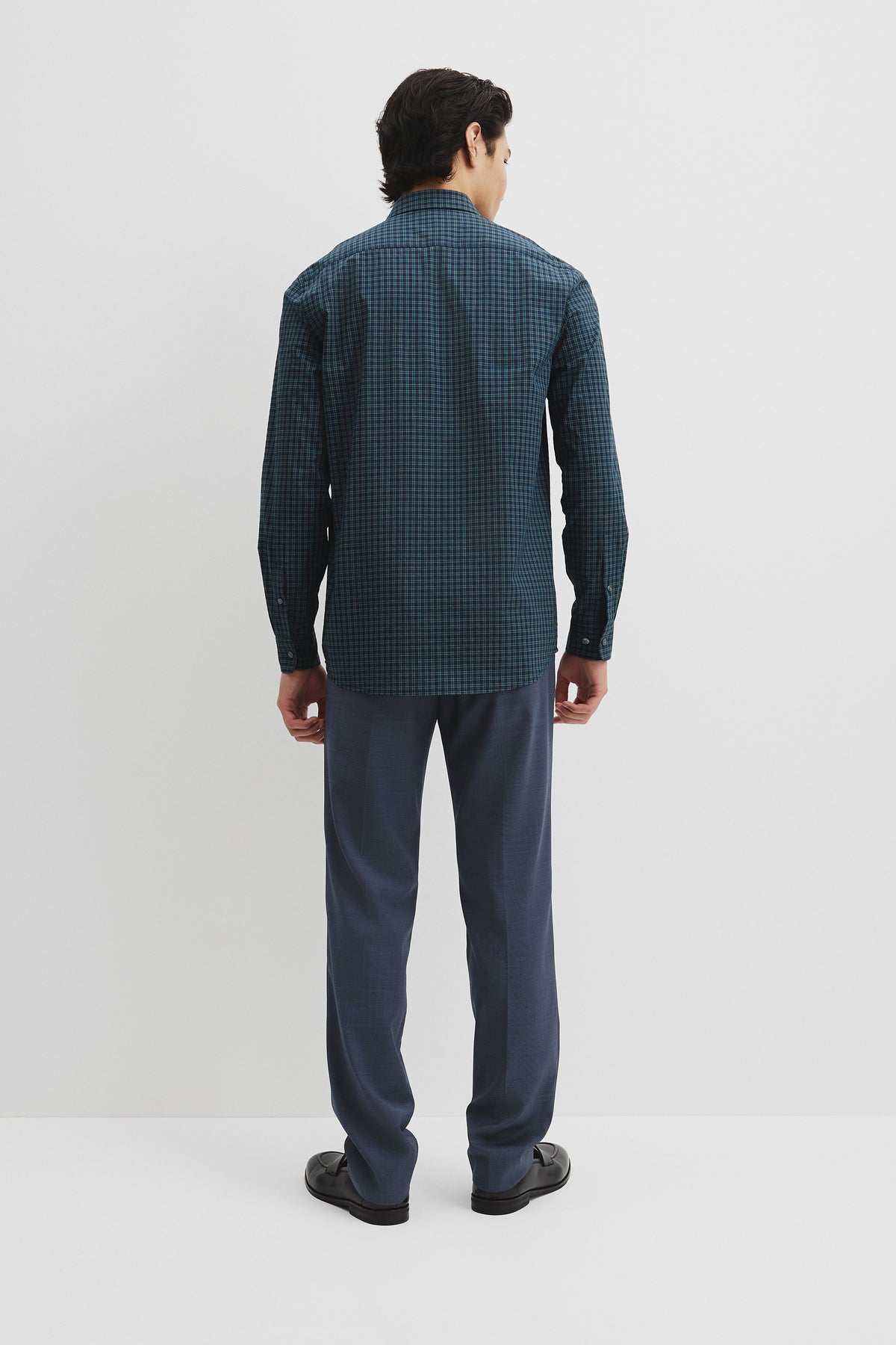Slim Fit Cotton Check Shirt
