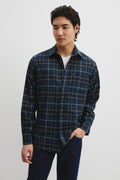 Regular Fit Brushed Check Shirt