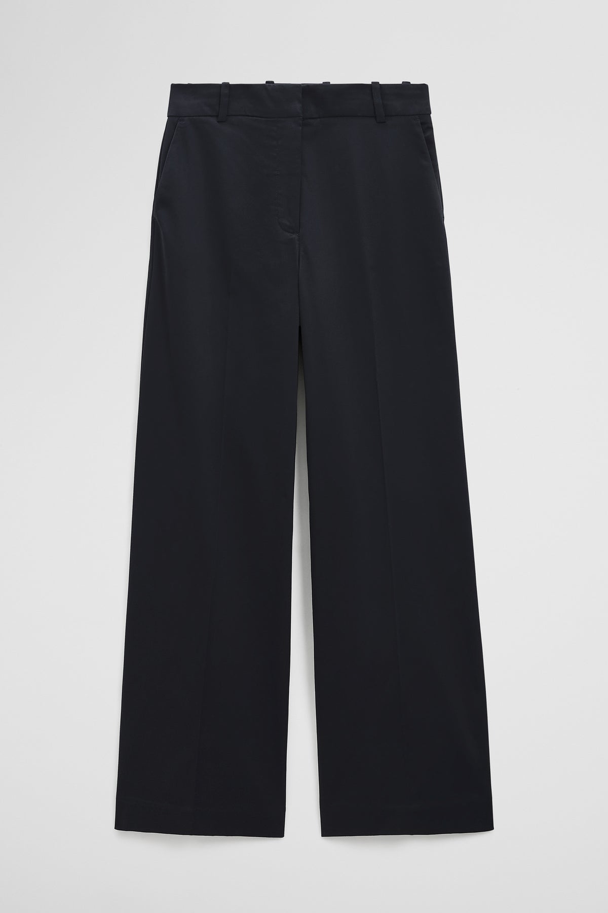 Cotton Sateen Wide Pant