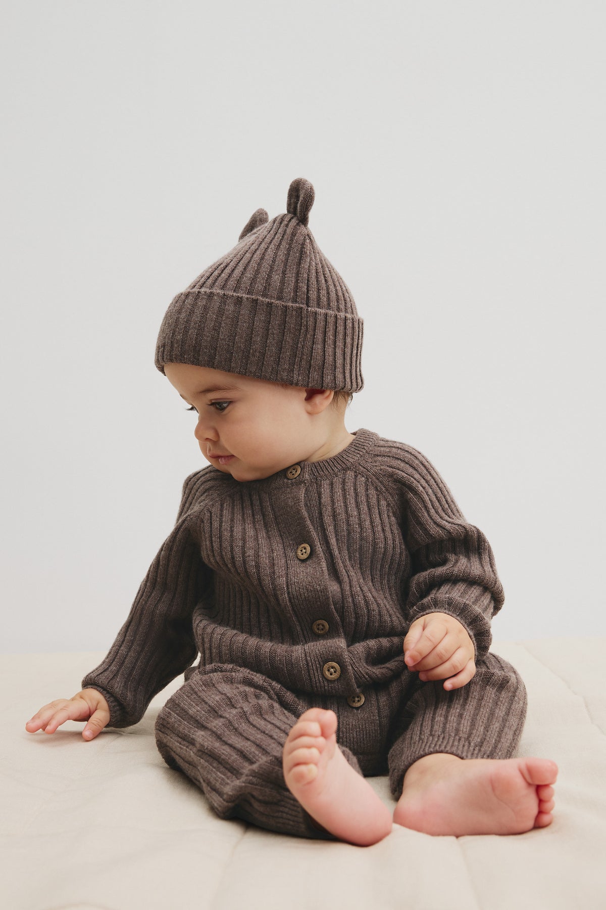Button Knit Jumpsuit