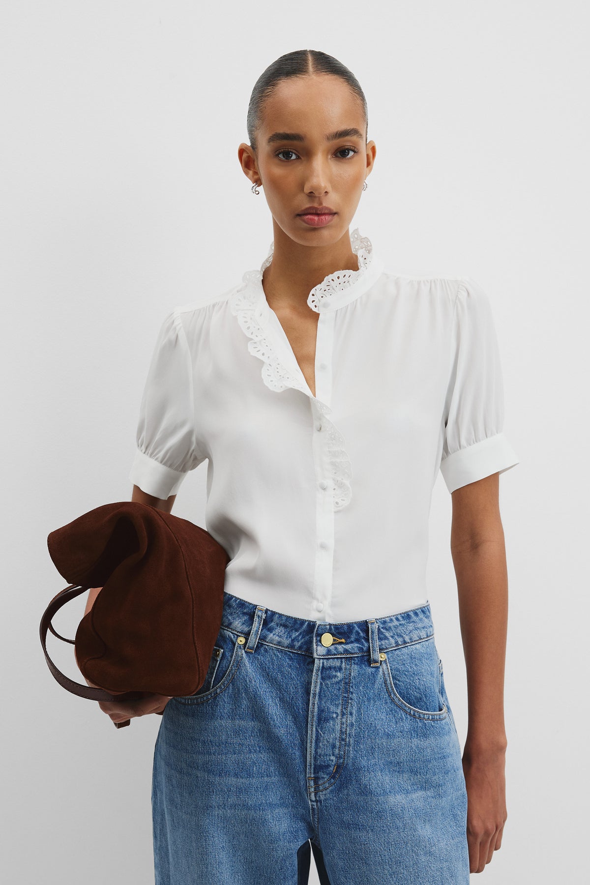 Ruffle Trim Shirt