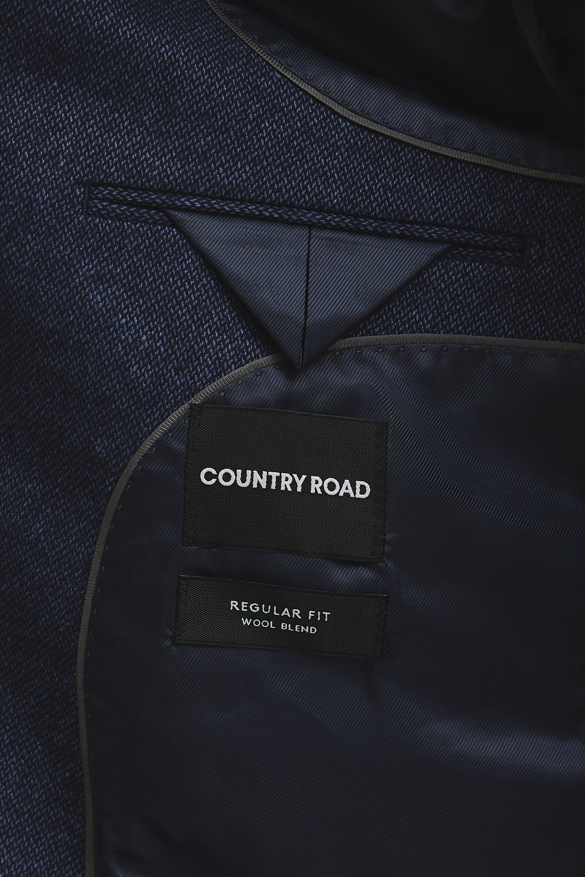 Regular Fit Wool Blend Texture Jacket