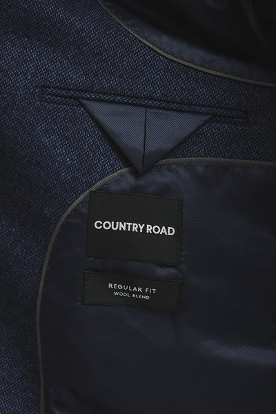 Regular Fit Wool Blend Texture Jacket