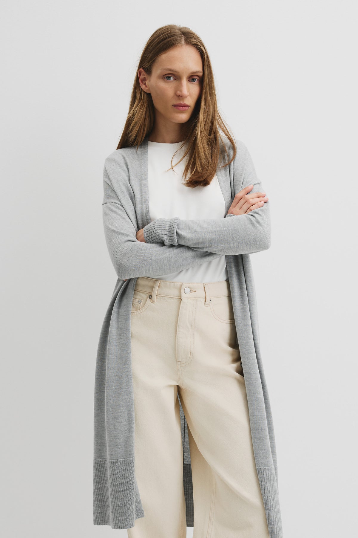 Lightweight Merino Longline Cardigan