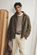 Garment Dyed Zip Harrington Jacket