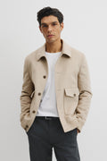 Herringbone Button Jacket