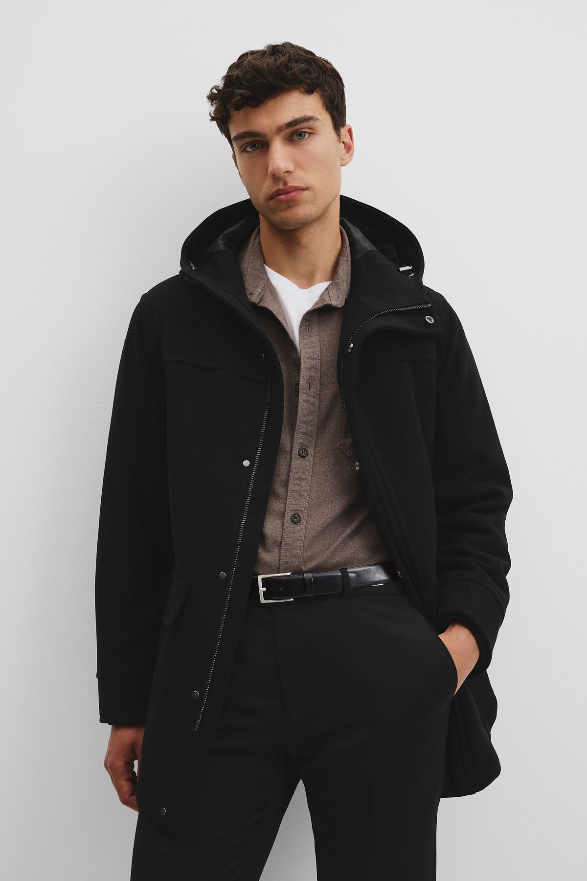 Wool Blend Duffle Coat