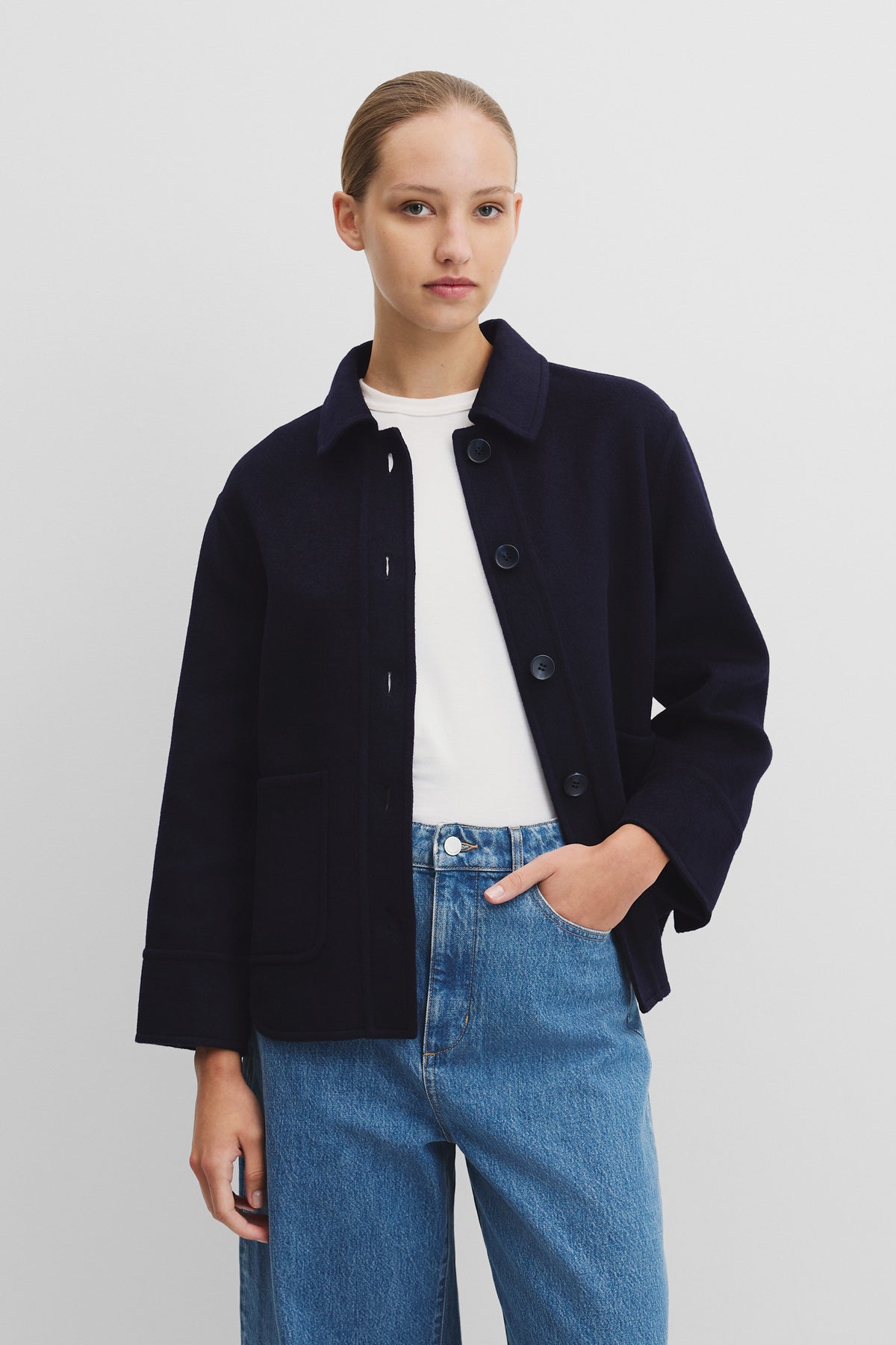 Wool Blend Lightweight Jacket