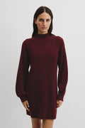 Australian Cotton Blend Knit Mini Dress