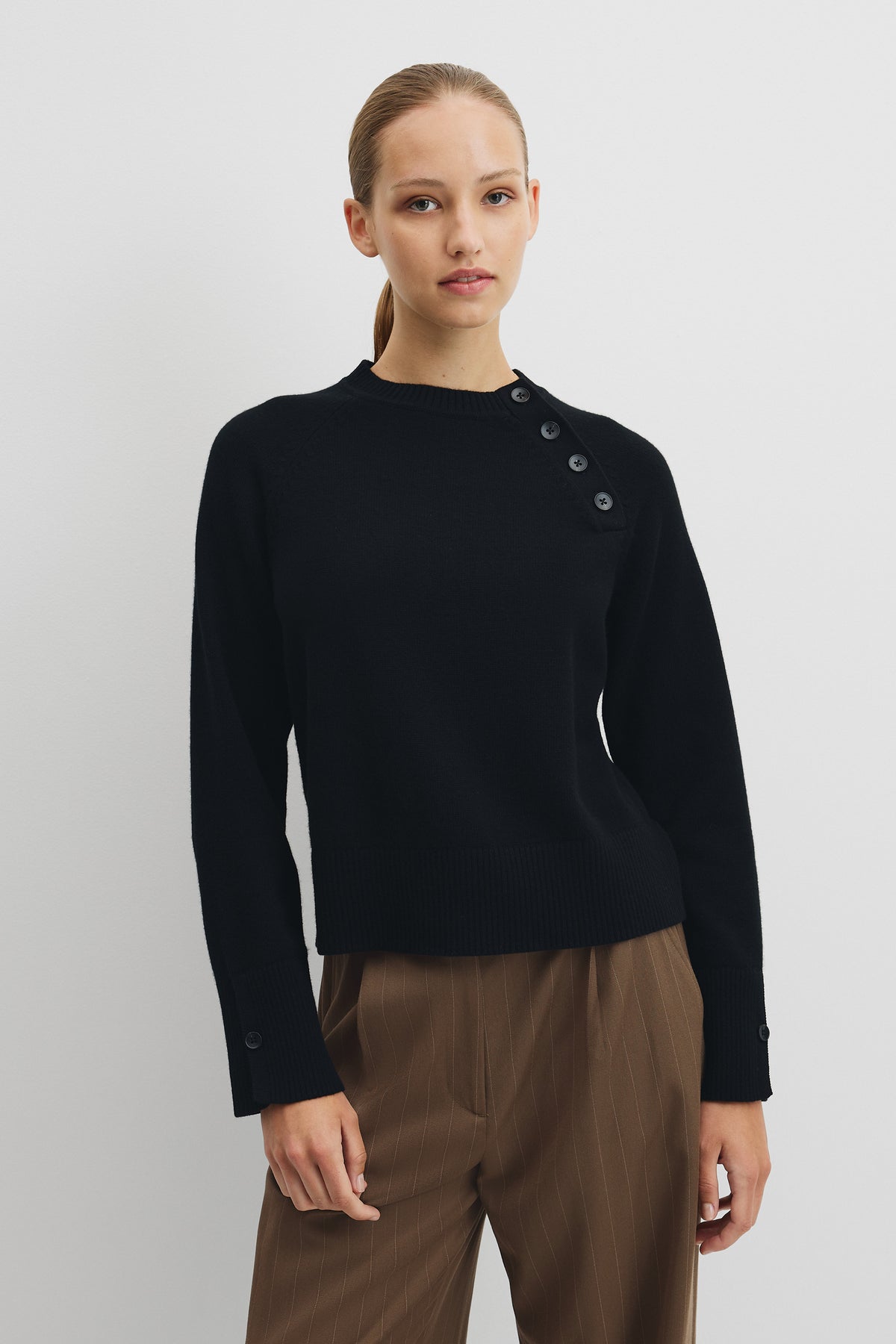 Button Neck Knit