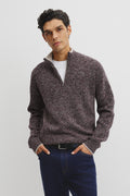 Twisted Half Zip Knit