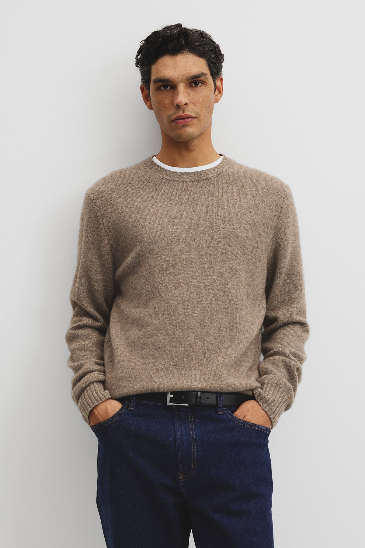 Merino Wool Yak Crew Neck Knit