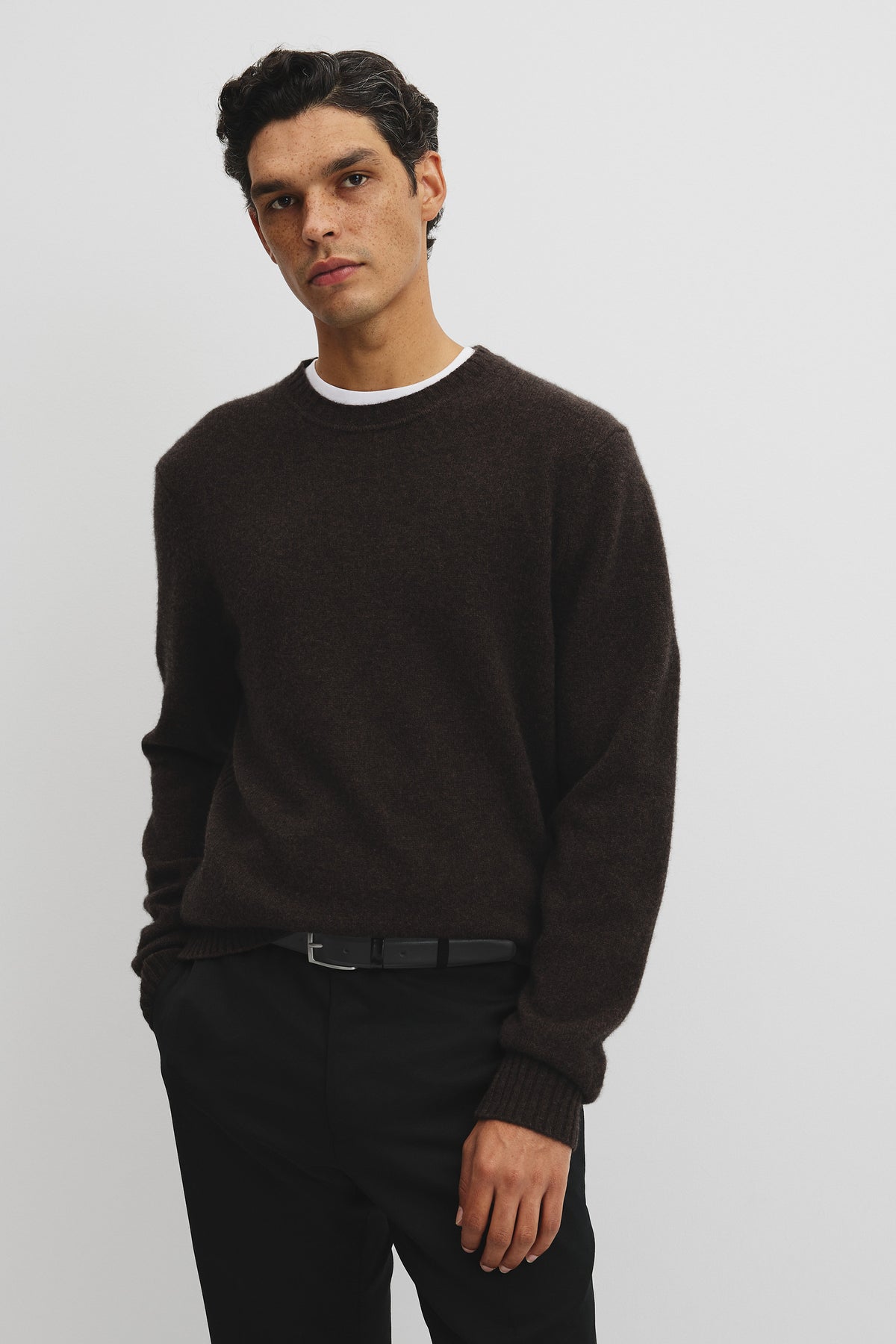 Merino Wool Yak Crew Neck Knit