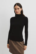 Wool Silk Roll Neck