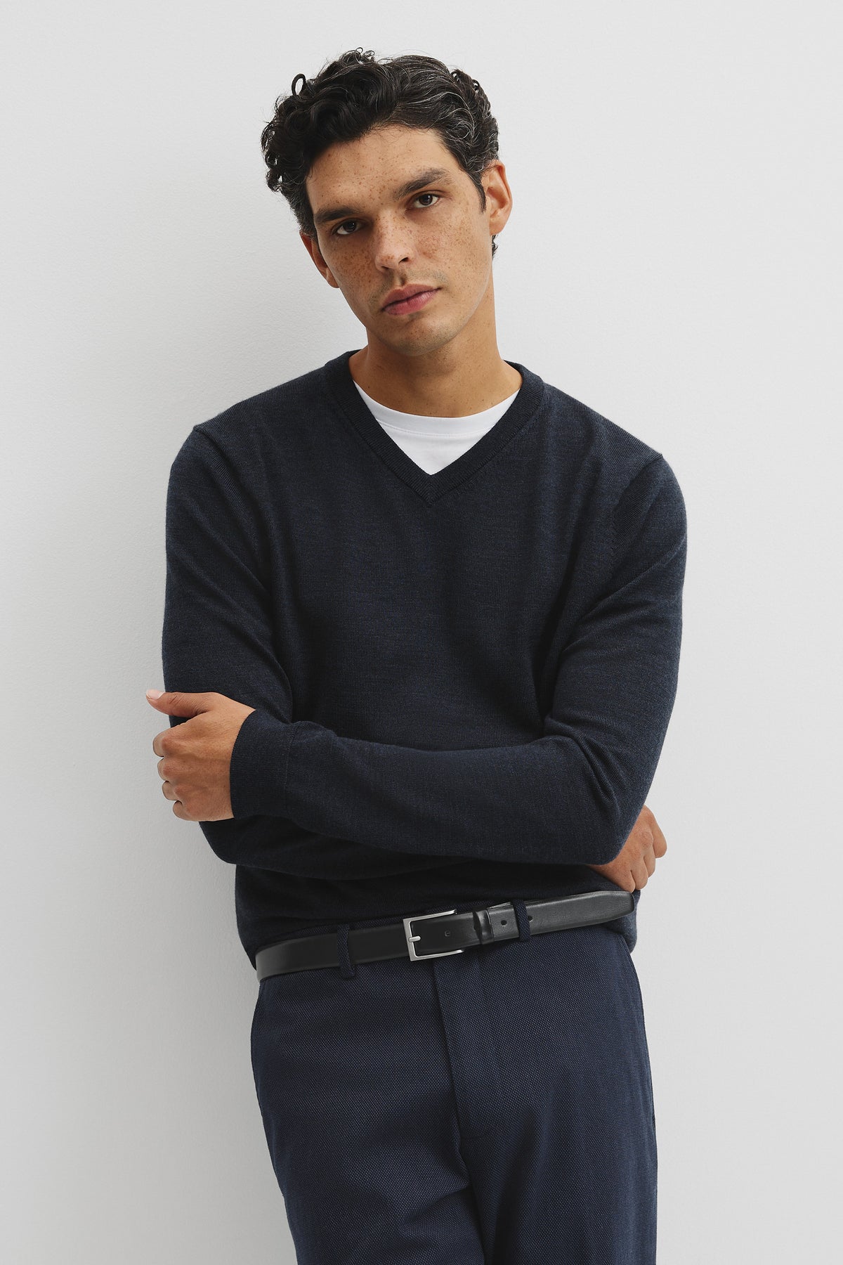 Merino Wool V-Neck Knit