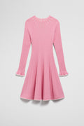 Organically Grown Cotton Ruffle Knit Dress