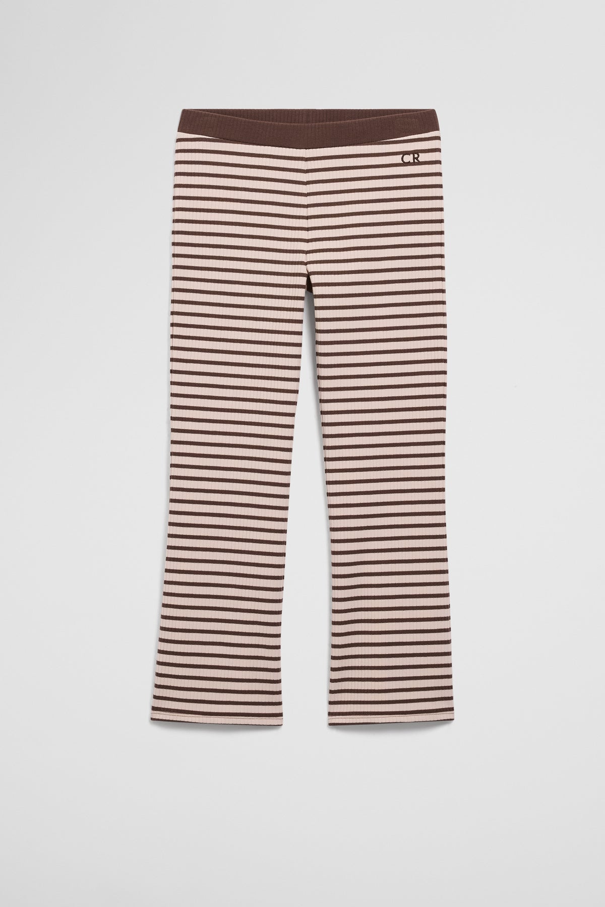 Organically Grown Cotton Blend Flare Rib Pant