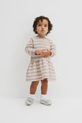 Organically Grown Cotton Stripe Sweat Dress