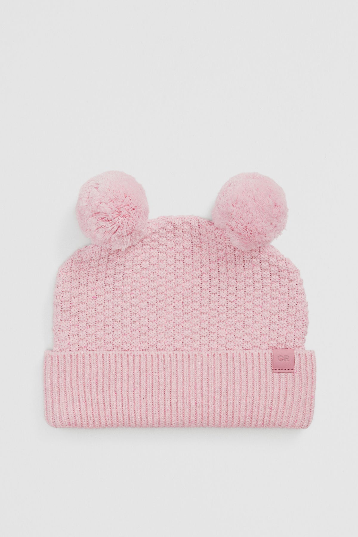 Organically Grown Cotton Cord Pom Pom Knit Beanie
