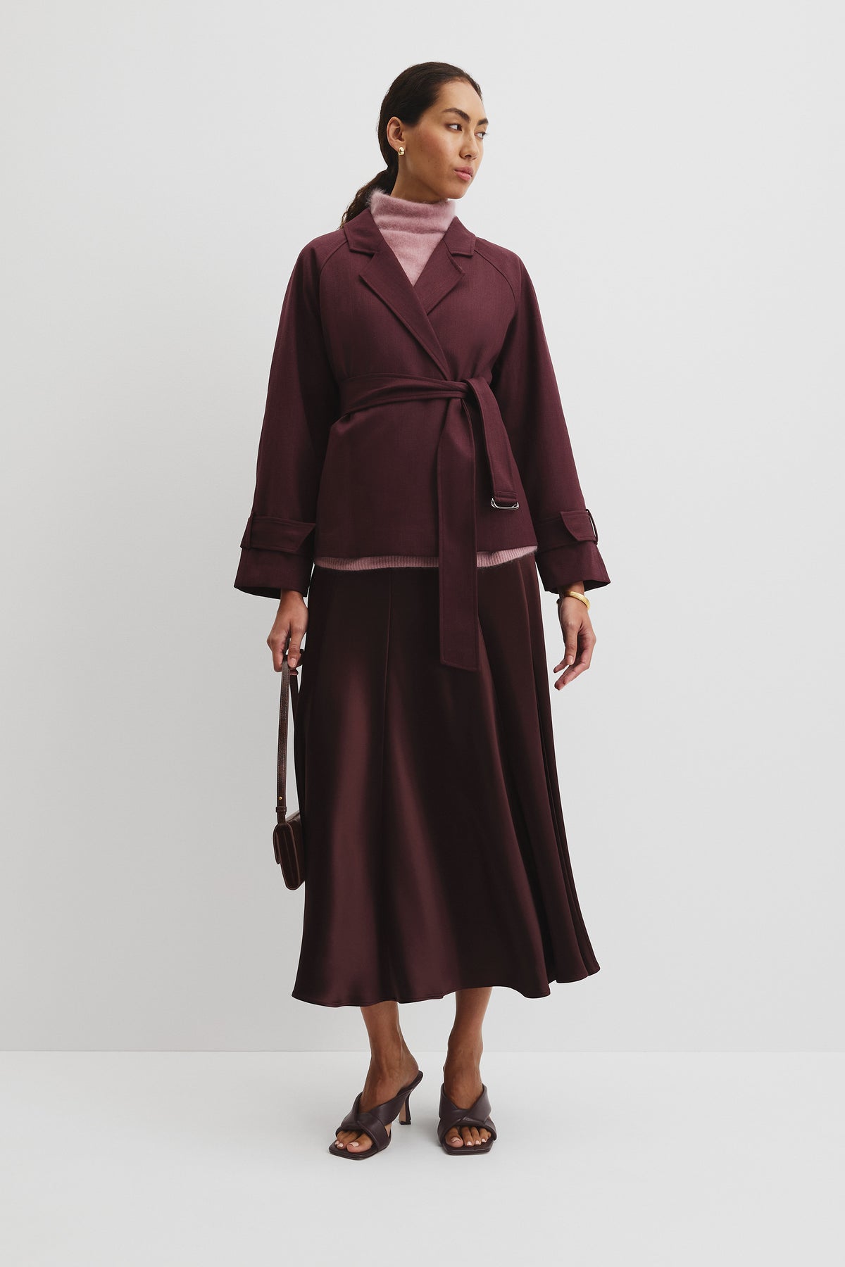 Melange Wrap Jacket