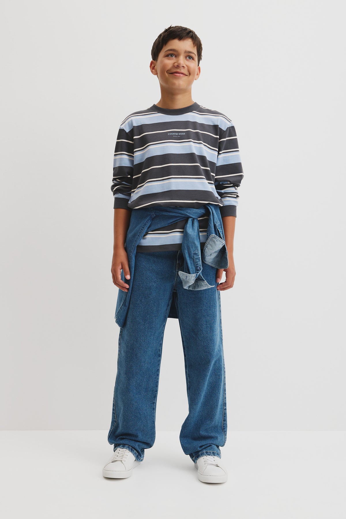 Teen Australian Cotton Relaxed Long Sleeve T-Shirt