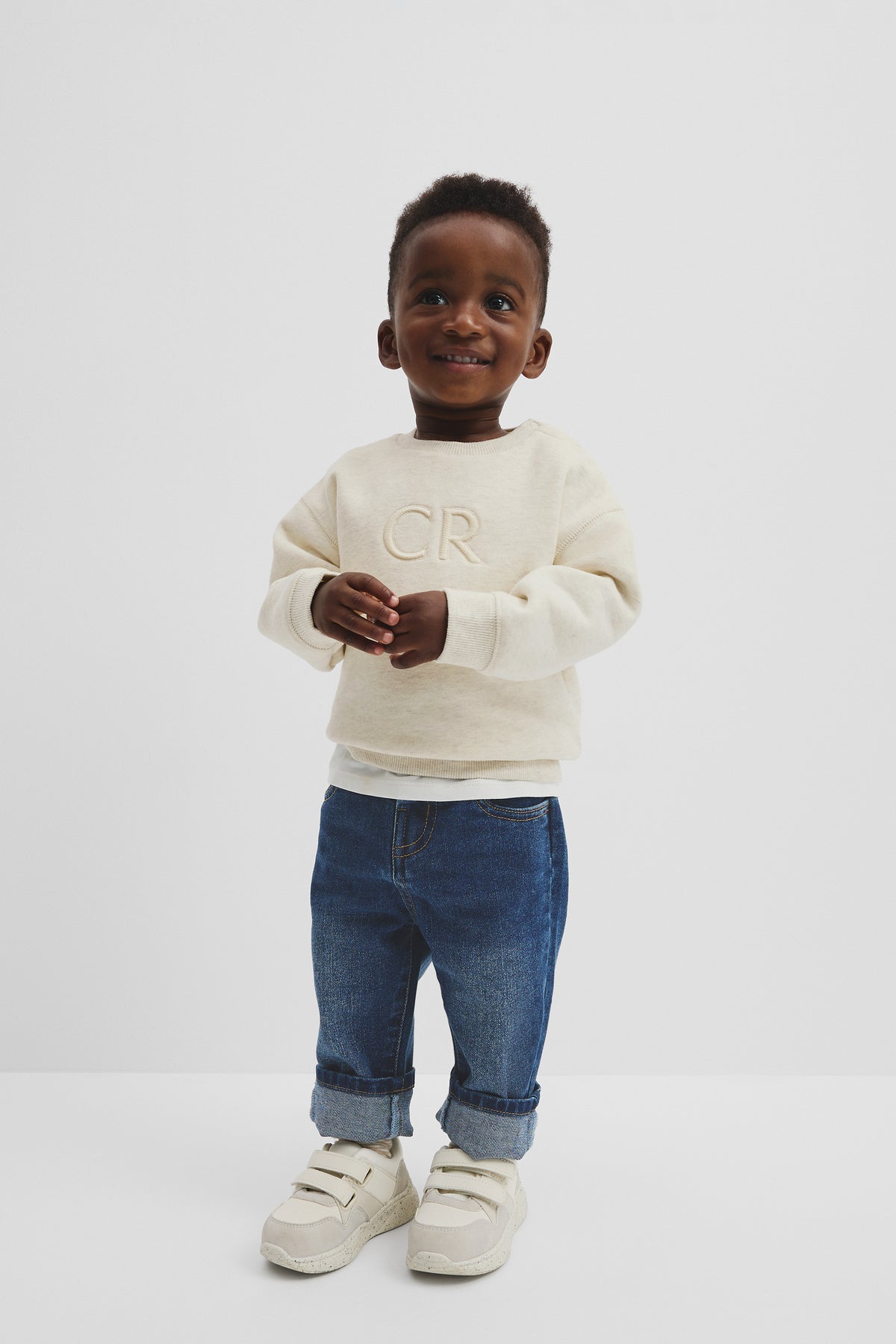 Oversized Australian Cotton Cr Logo Sweat
