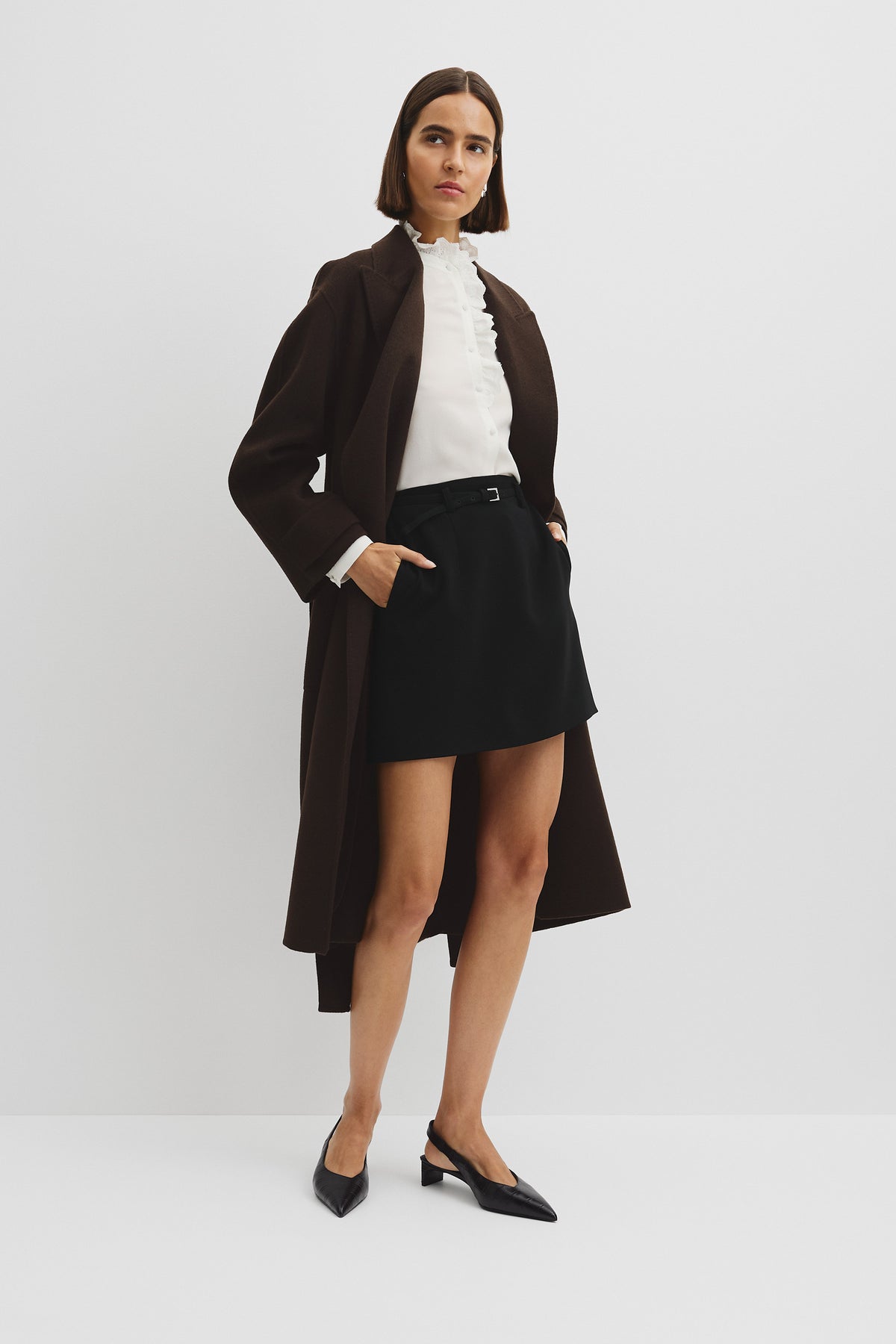 Belted Mini Skirt