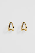 Zoey Crystal Huggie Earring