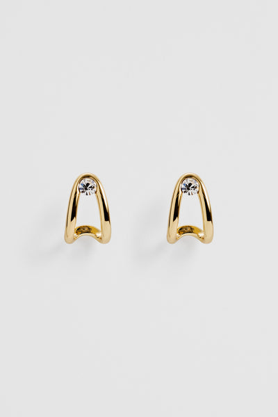 Zoey Crystal Huggie Earring