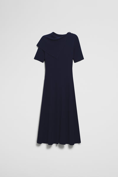 Trim Detail Knit Dress
