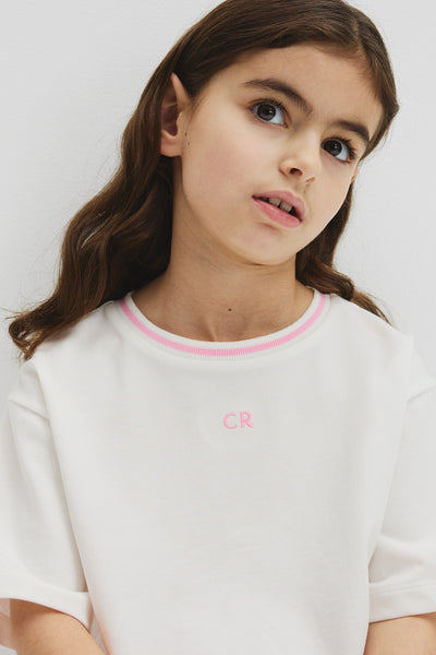 Australian Cotton Short Sleeve Crop Boxy T-Shirt