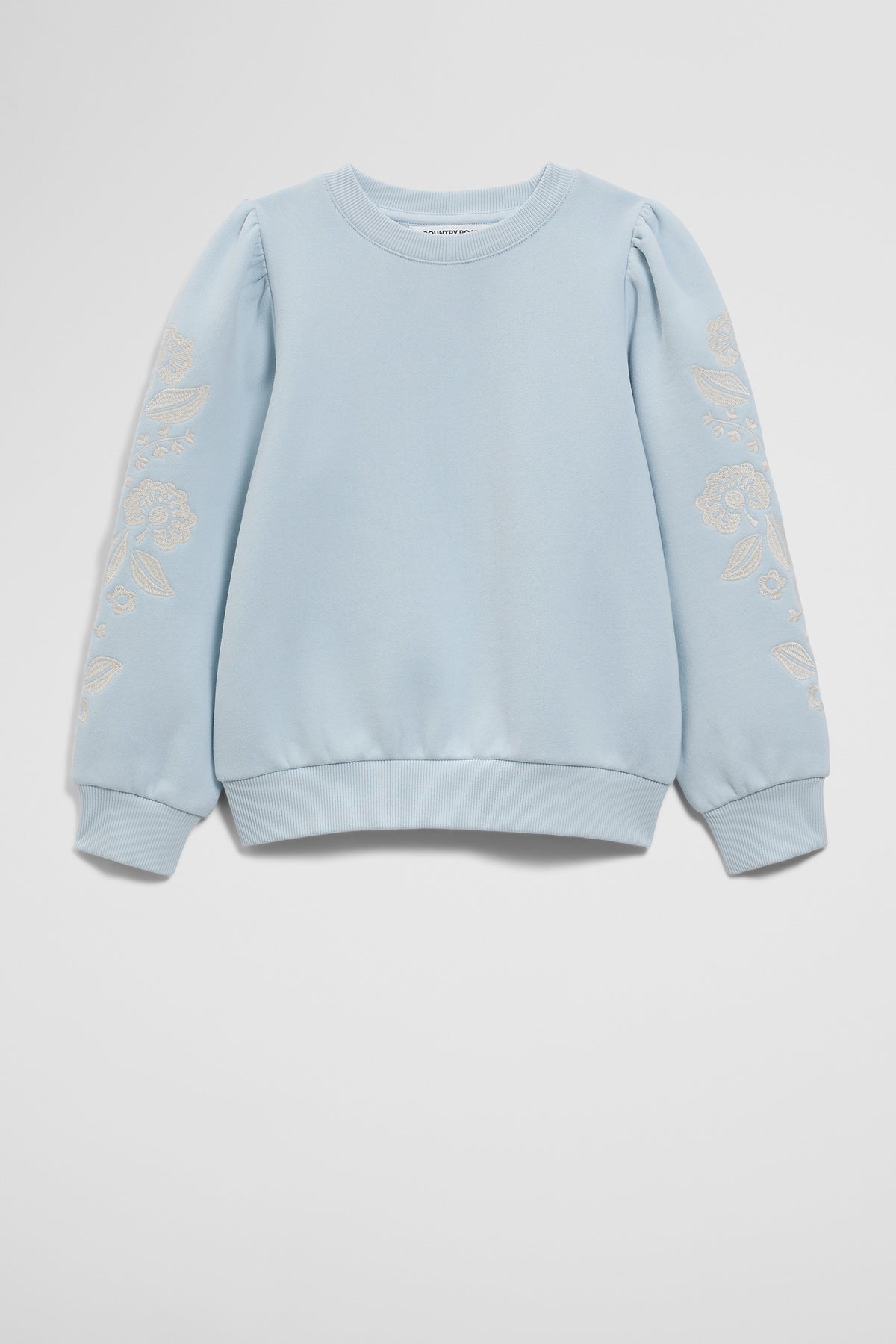 Australian Cotton Embroidered Sleeve Sweat