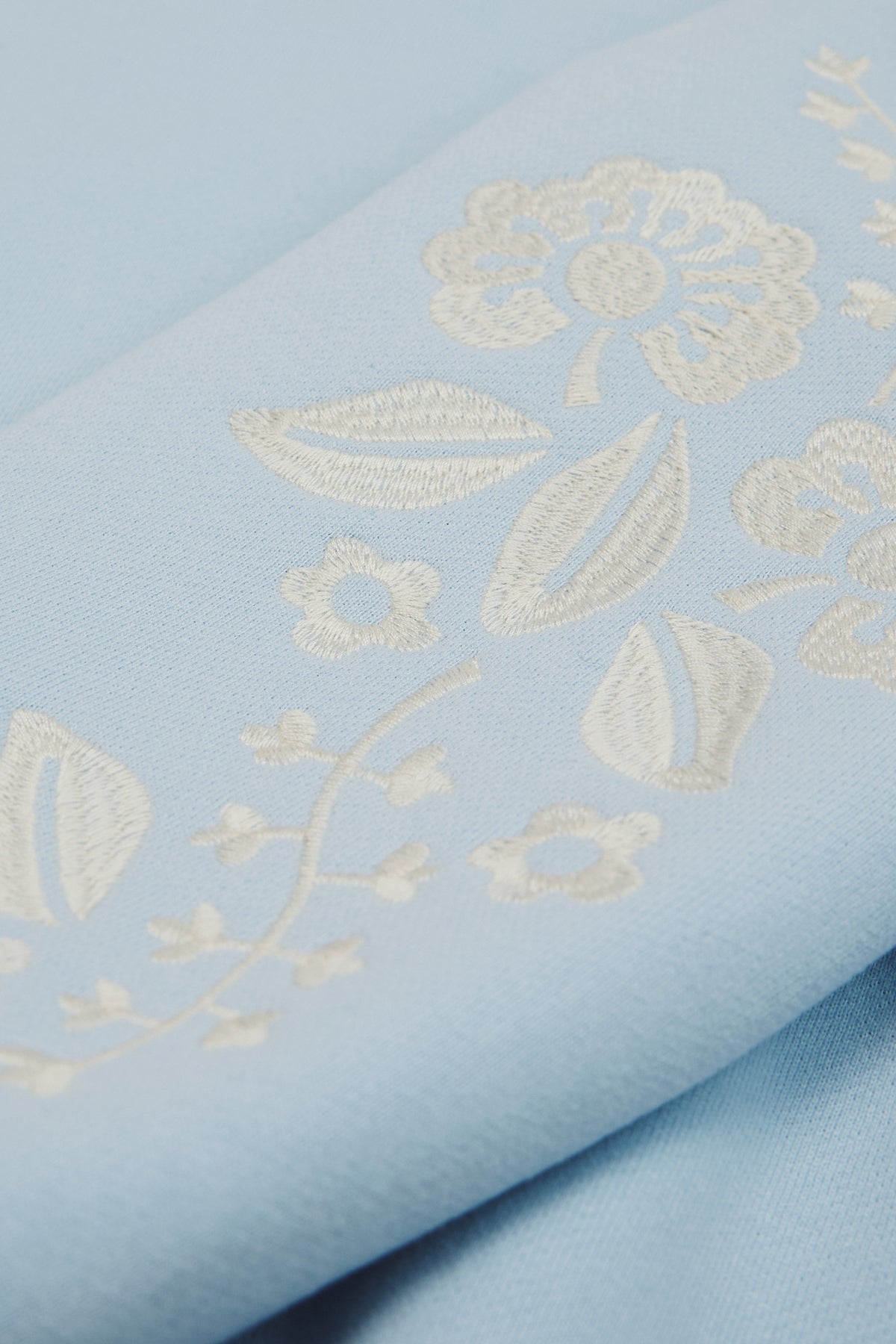 Australian Cotton Embroidered Sleeve Sweat