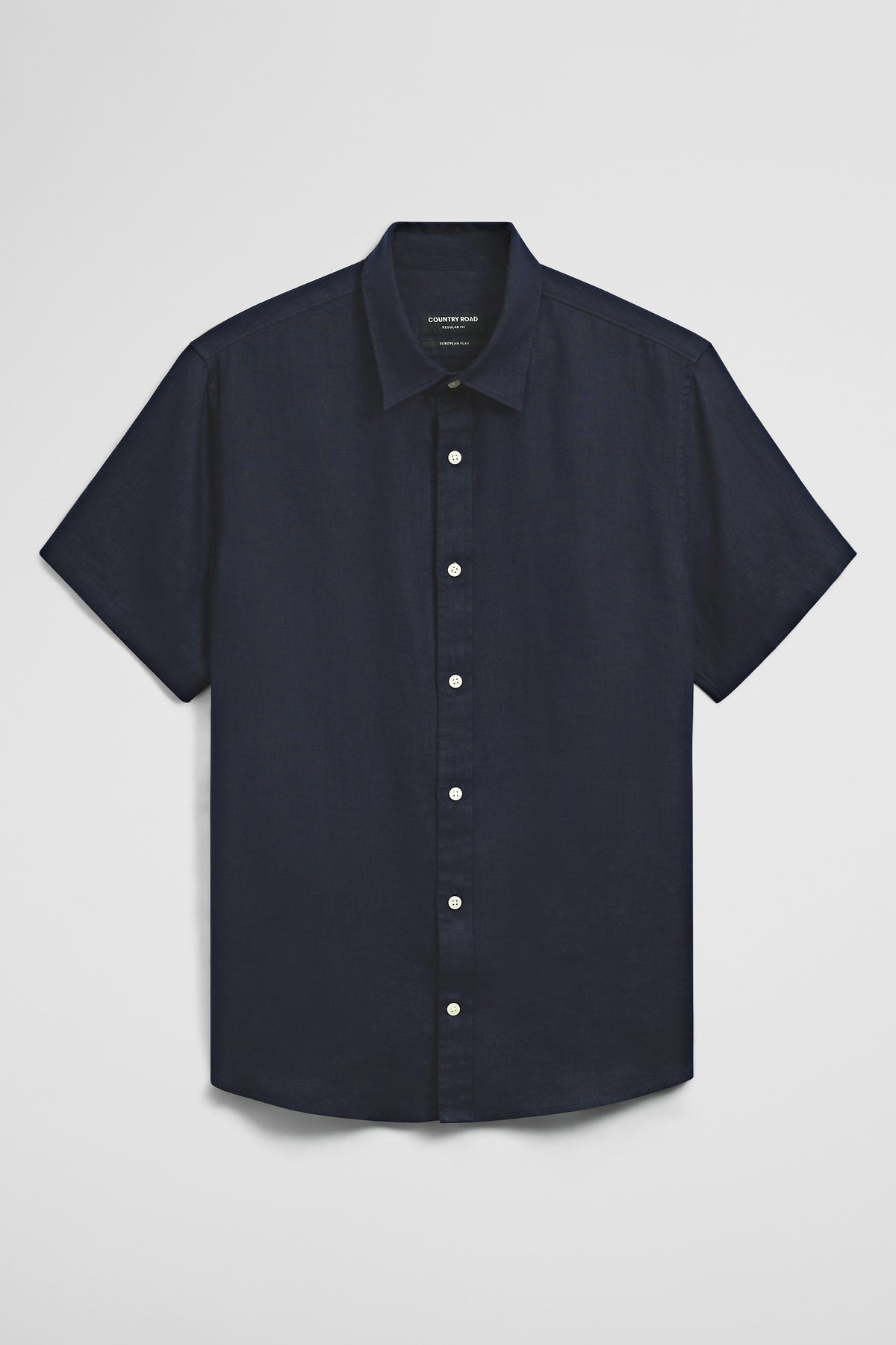 Regular Fit Short Sleeve Linen Shirt
