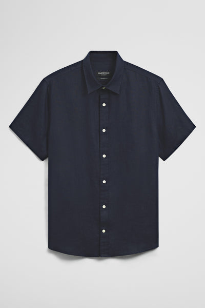 Regular Fit Short Sleeve Linen Shirt