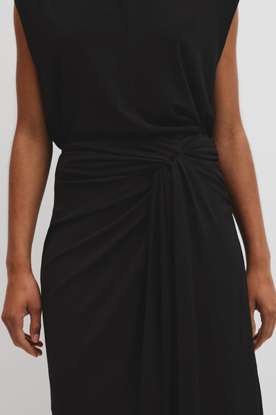 Twist Crepe Skirt