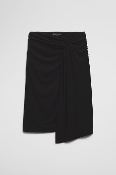 Twist Crepe Skirt