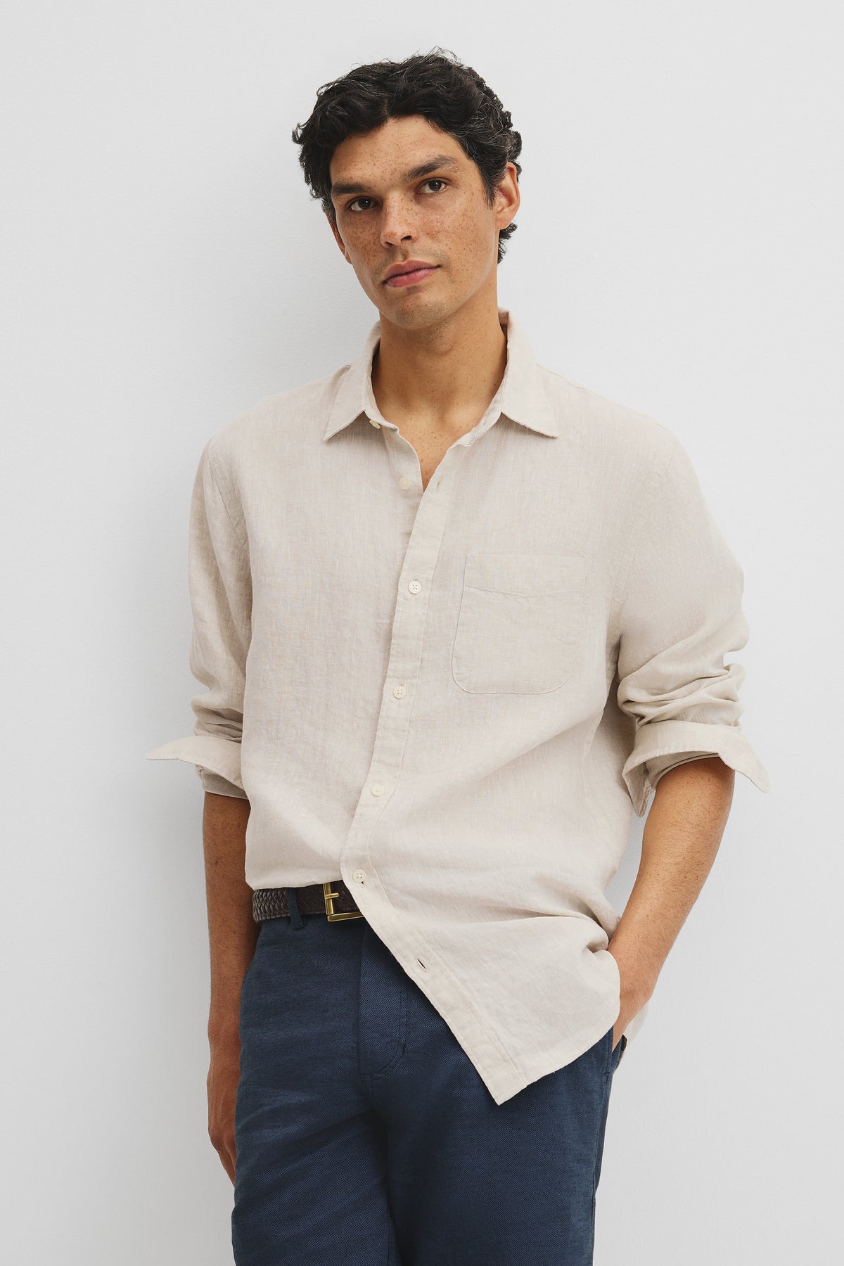 Regular Fit Linen Shirt