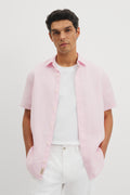 Regular Fit Short Sleeve Linen Shirt